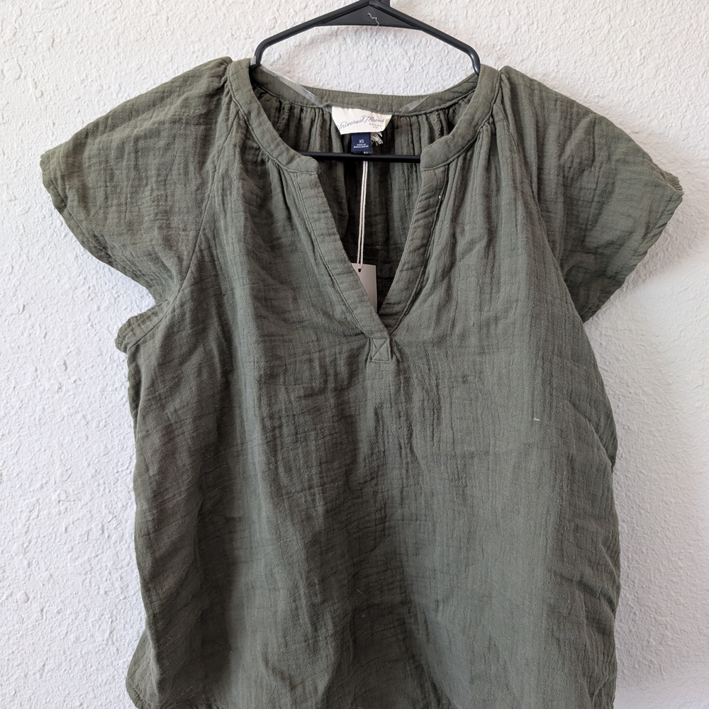 Olive Green Women's Top